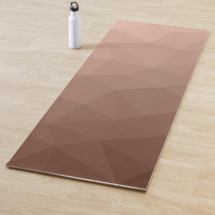 Tapete De Yoga Mocha Brown — padrão moderno geométrico de malha