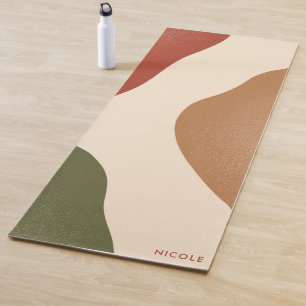 Tapete De Yoga Modern Chic Terracotta Yoga Mat