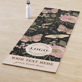 Tapete De Yoga Modern Trendy Wildflower Floral Monograma Botânico