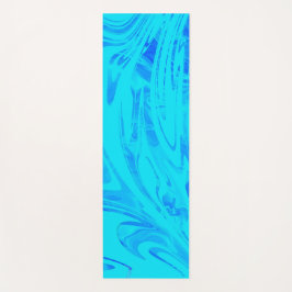 Tapete De Yoga Modern Wave Aqua