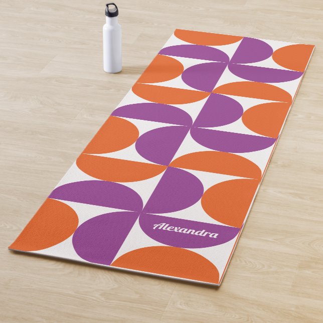 Tapete De Yoga Moderno de Meio século Vibrante (In Situ)