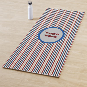 Tapete De Yoga Moderno Listrado Chic