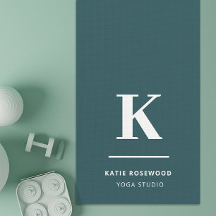 Tapete De Yoga Moderno Verde Mínimo Moderno Grande Inicial