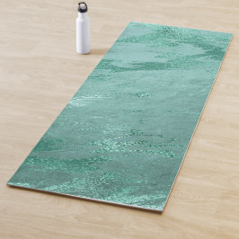 Tapete De Yoga Molten Jade | Emerald Green Luxury Marble