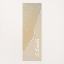 Monograma. Areia de praia tropical personalizada.