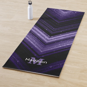 Tapete De Yoga Monograma de galáxias ultravioleta ultravioleta
