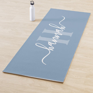 Tapete De Yoga Monograma Feminino Grande em Letra de Forma