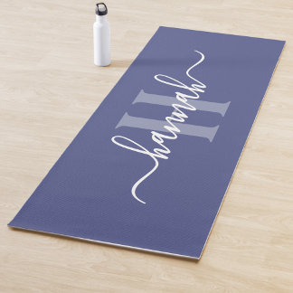 Tapete De Yoga Monograma Feminino Grande em Letra de Forma
