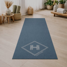 Tapete de Yoga | Monograma Inicial Geométrico Mode