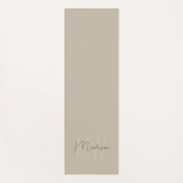 Tapete De Yoga Monograma Moderno Personalizado