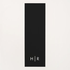 Tapete De Yoga Monograma Moderno Simples