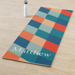 Tapete De Yoga Monograma Retro