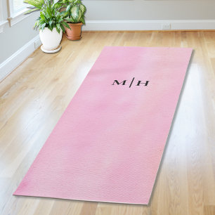 Tapete De Yoga Monograma Rosa