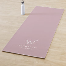 Monograma rosa e Yoga Mat