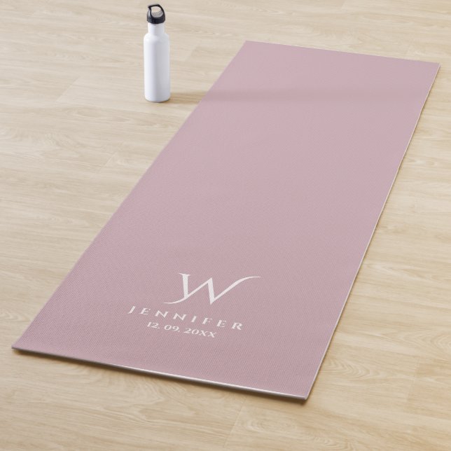 Tapete De Yoga Monograma rosa e Yoga Mat (In Situ)