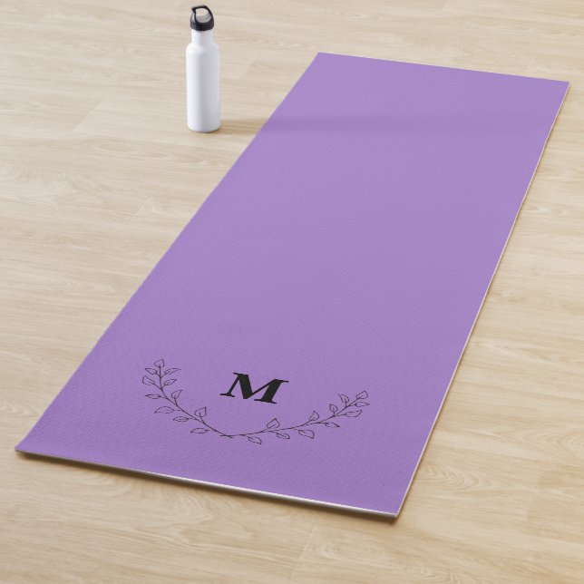 Tapete De Yoga Monograma roxo Laurel Yoga Mat (In Situ)