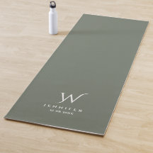 Monograma verde Hunter e Yoga Mat