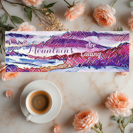 Tapete De Yoga Montanhas chamam Meditação de Neve Pristina