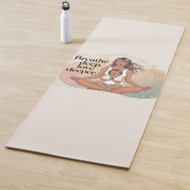 Tapete De Yoga Mother Child Mindfulness Meditation Art