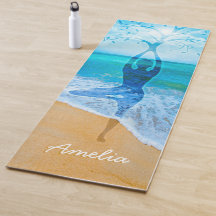 Motivação de inspiração personalizada em praia-