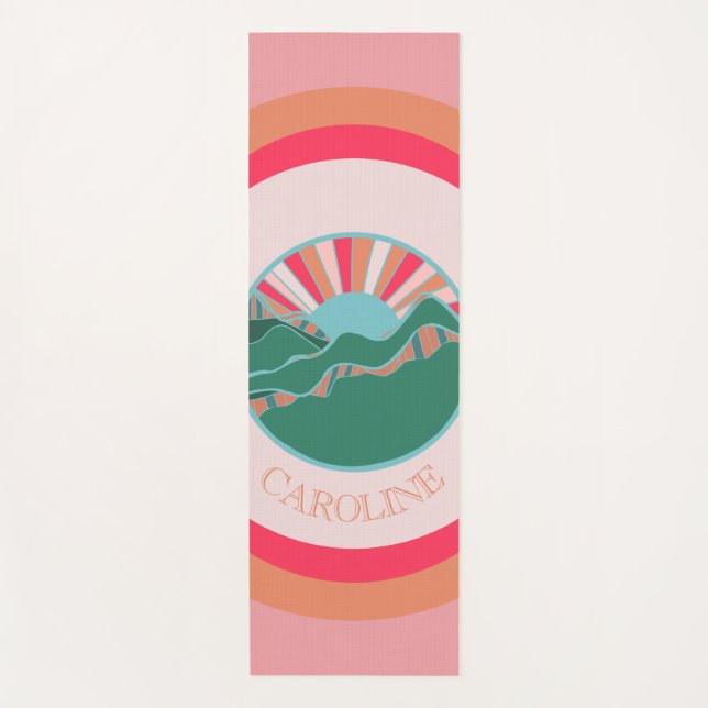 Tapete De Yoga Mountain Sun Zen (Frente)