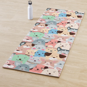 Tapete De Yoga Muitos cães Design Yoga Mat Coloridos