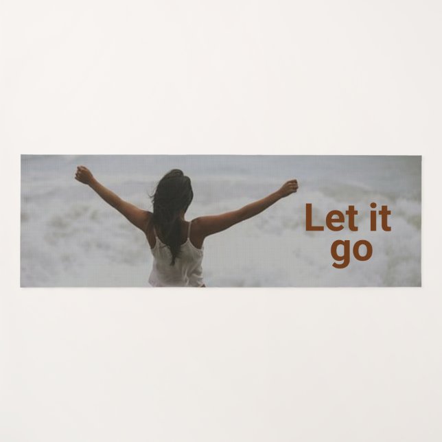 Tapete De Yoga Mulher da praia (Frente (Horizontal))