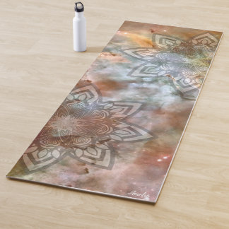 Tapete De Yoga Na moda Nebula Mandala Lotus