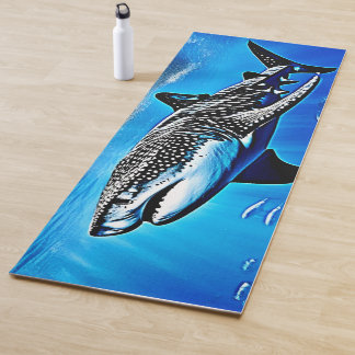 Tapete De Yoga Nadação do Gigante de Tubarão-Baleia Oceano