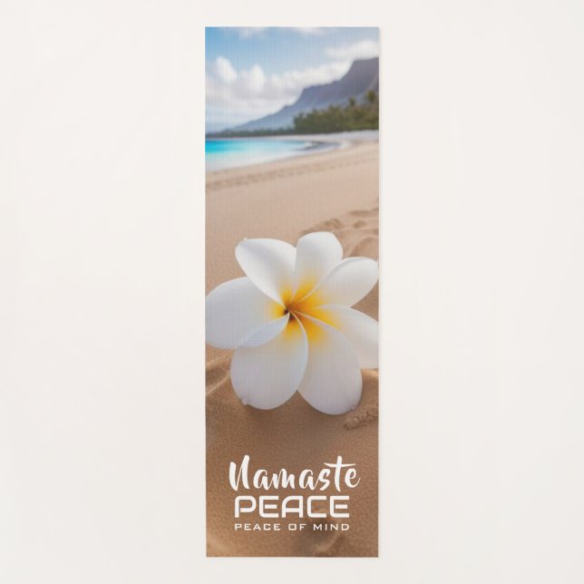 Tapete De Yoga Namaste Beach Flower - Yoga Mat (Frente)