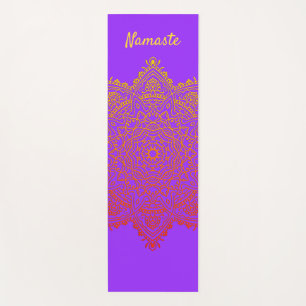 Tapete De Yoga Namaste Mandala Yoga Mat Personalizado