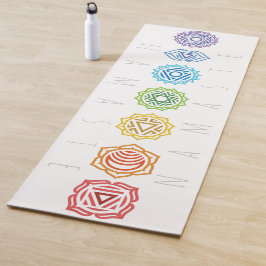 Tapete De Yoga Namaste Rainbow Colour Chakras