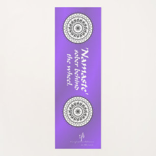 Tapete De Yoga Namaste Sober Behins the Wheel Purple