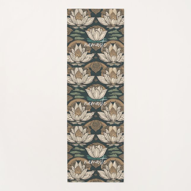 Tapete De Yoga Namaste, Yoga, Meditação, Paz, Respeito (Frente)