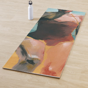 Tapete De Yoga Natação de vindima - maiô vermelho