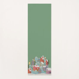 Tapete De Yoga Natal da Cidade do inverno