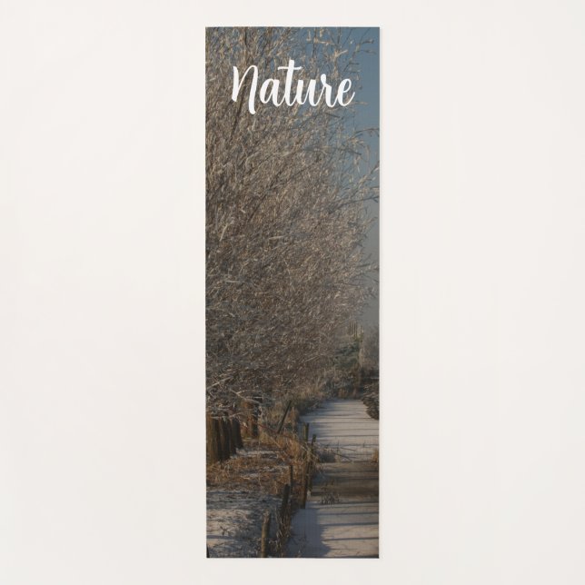 Tapete De Yoga Nature winter, (Frente)