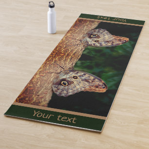 Tapete De Yoga Natureza Personalizada da Borboleta Marrom