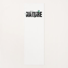 Tapete de Yoga Natureza Preto Branco e Verde