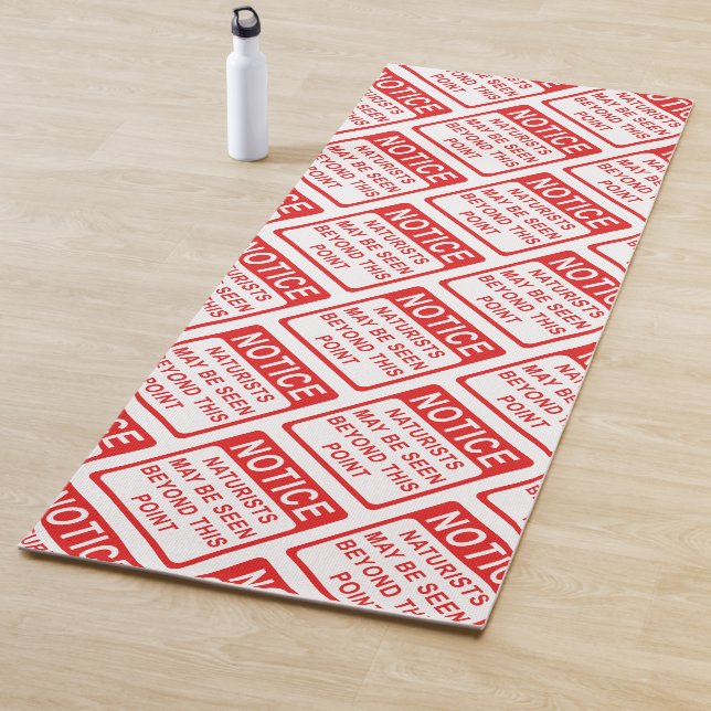 Tapete De Yoga Naturista - Naturistas - Impressão de Sinal de Adv (In Situ)