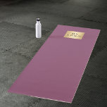 Tapete De Yoga Negócios de logotipo de empresa de ameixa roxa<br><div class="desc">Um fundo roxo e colorido de ameixa. Personalize e adicione o logotipo da sua própria empresa. Traseira: sem design ou cor.</div>
