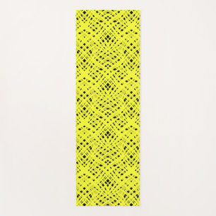 Tapete De Yoga Neon, abstrato, preto, amarelo