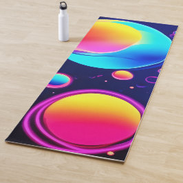 Tapete De Yoga Neon Bubble Universe