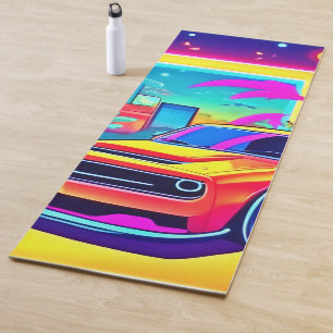 Tapete De Yoga Neon Dream Car Escape
