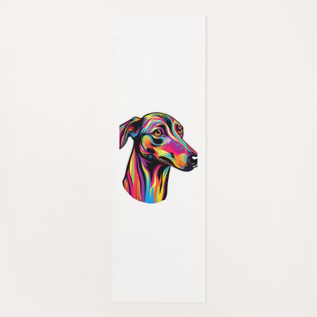 Tapete De Yoga Neon Greyhound (Frente)