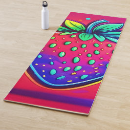 Tapete De Yoga Neon Strawberry Pop