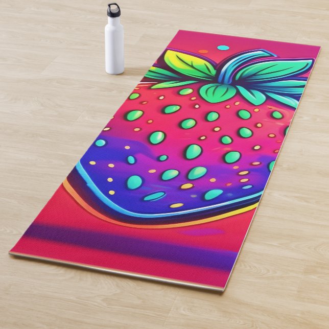 Tapete De Yoga Neon Strawberry Pop (In Situ)