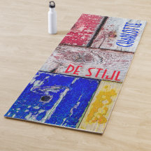 Neoplasticismo engraçado estilo de arte em madeira