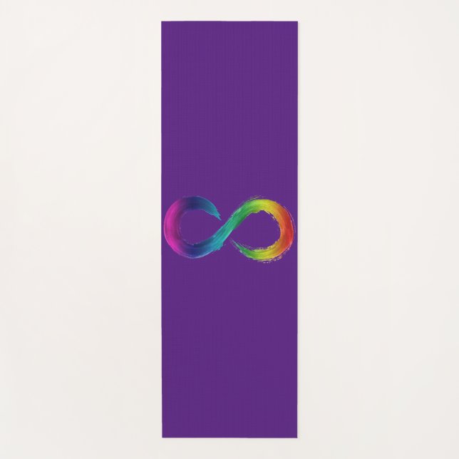 Tapete De Yoga Neurodiversity Yoga mat (roxo)- consciência do aut (Frente)