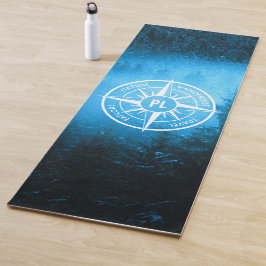 Tapete De Yoga Névoa emblem monograma em estrela de pântano